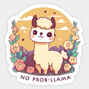No Prob-llama Sticker